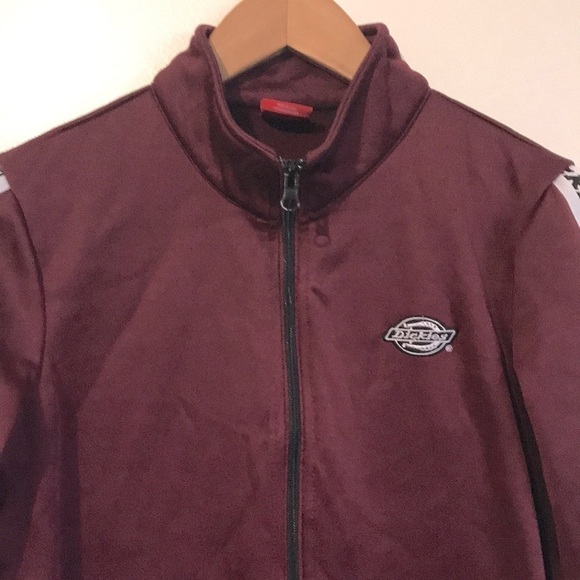 Dickies burgundy logo zipper jacket size XS - Picture 2 of 9
